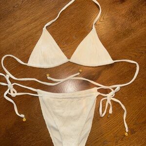 PACSUN White Triangle Bikini Set